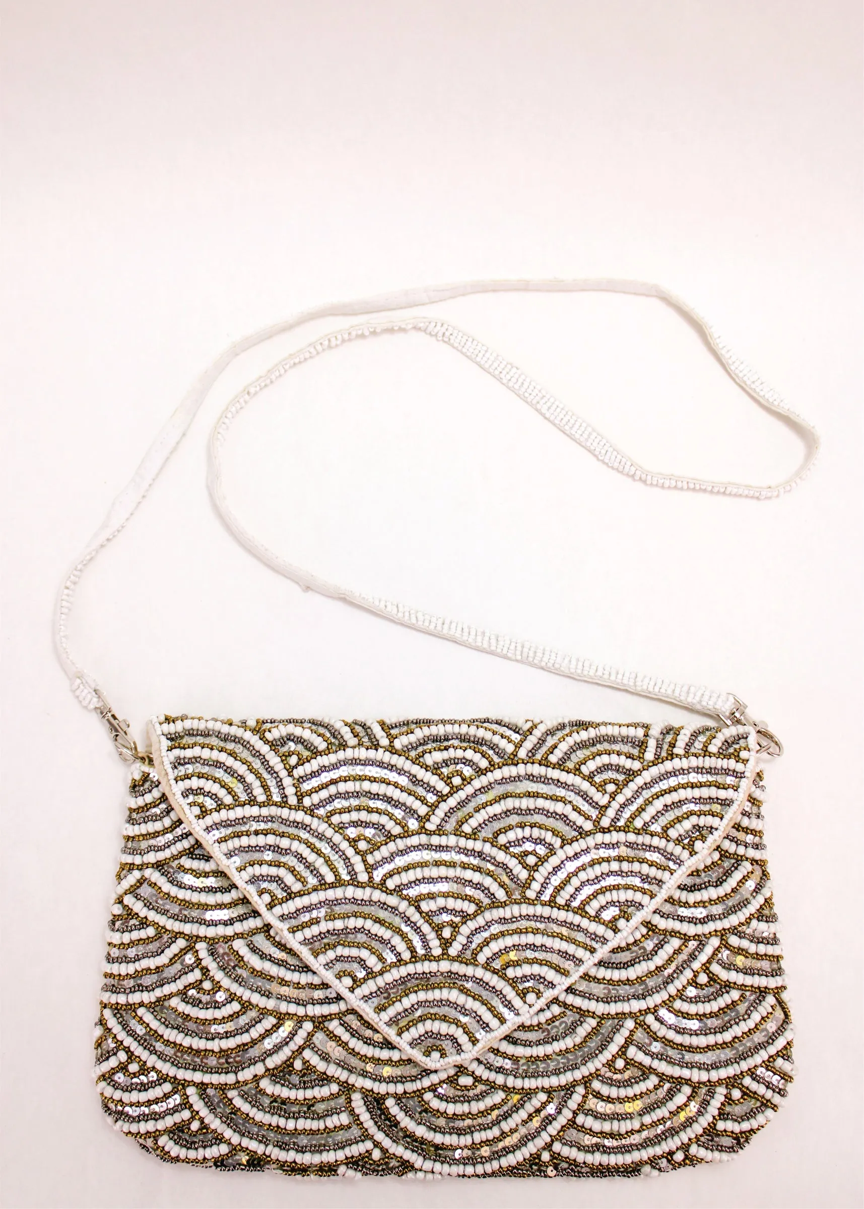 Mermaid Beaded Crossbody/Clutch
