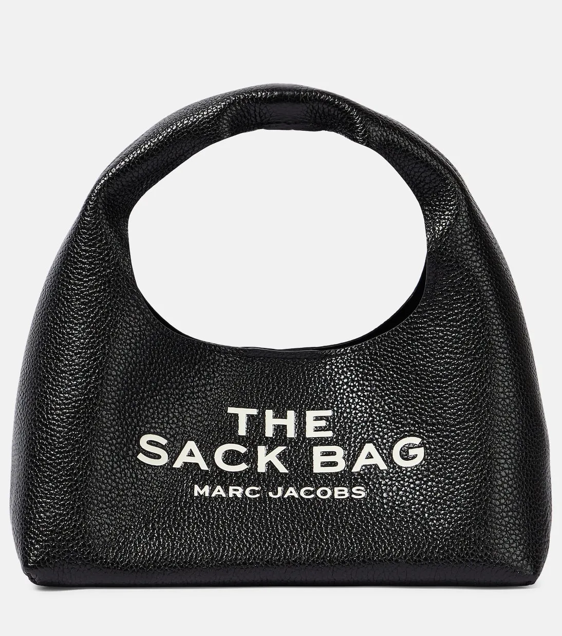 Mini the sack Marc Jacobs leather tote, black