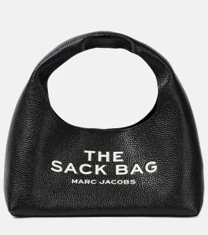 Mini the sack Marc Jacobs leather tote, black