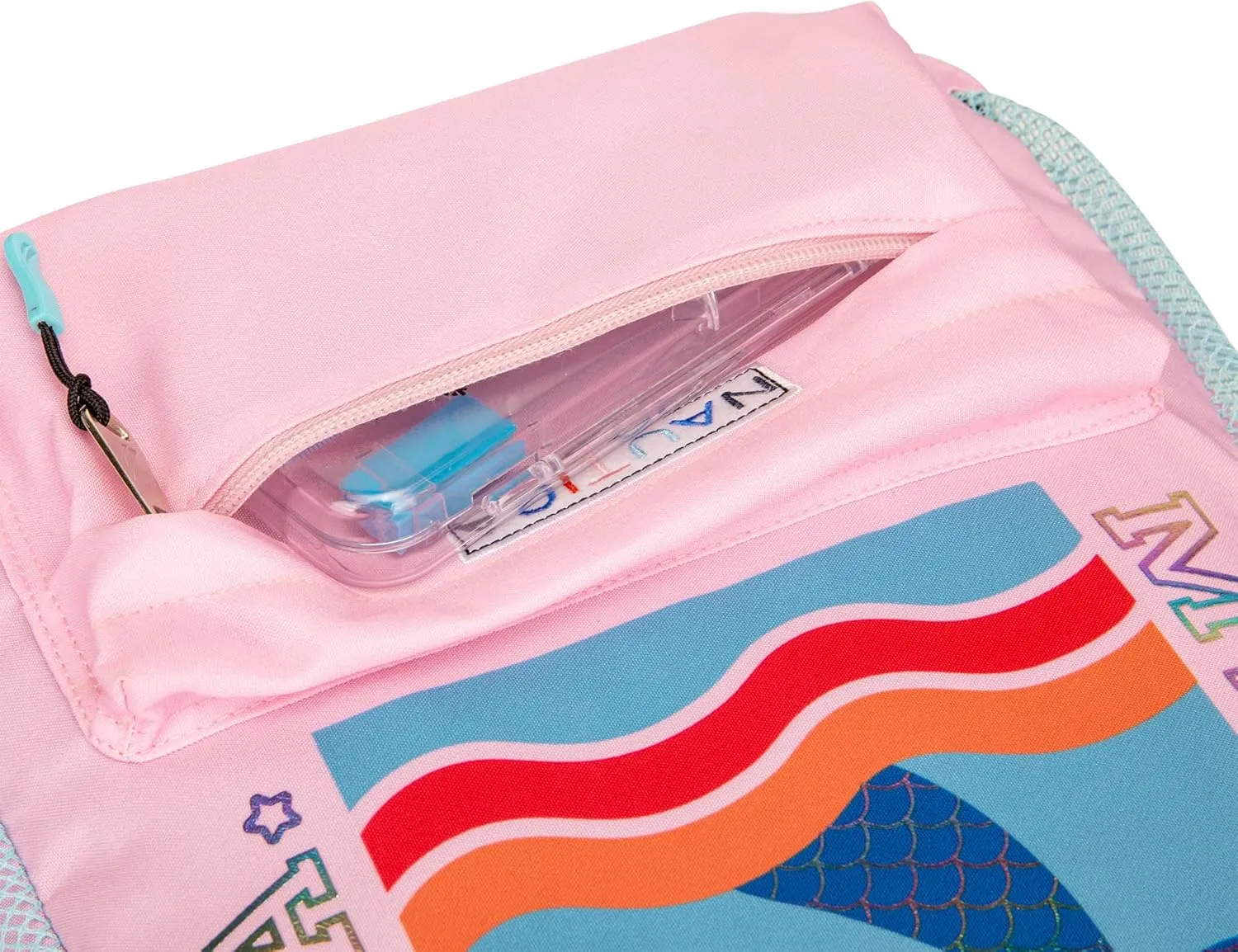 Nautica Kids Backpack for School | Kindergarten Elementary Kids Backpack | 16" Tall | Mermaid Tail