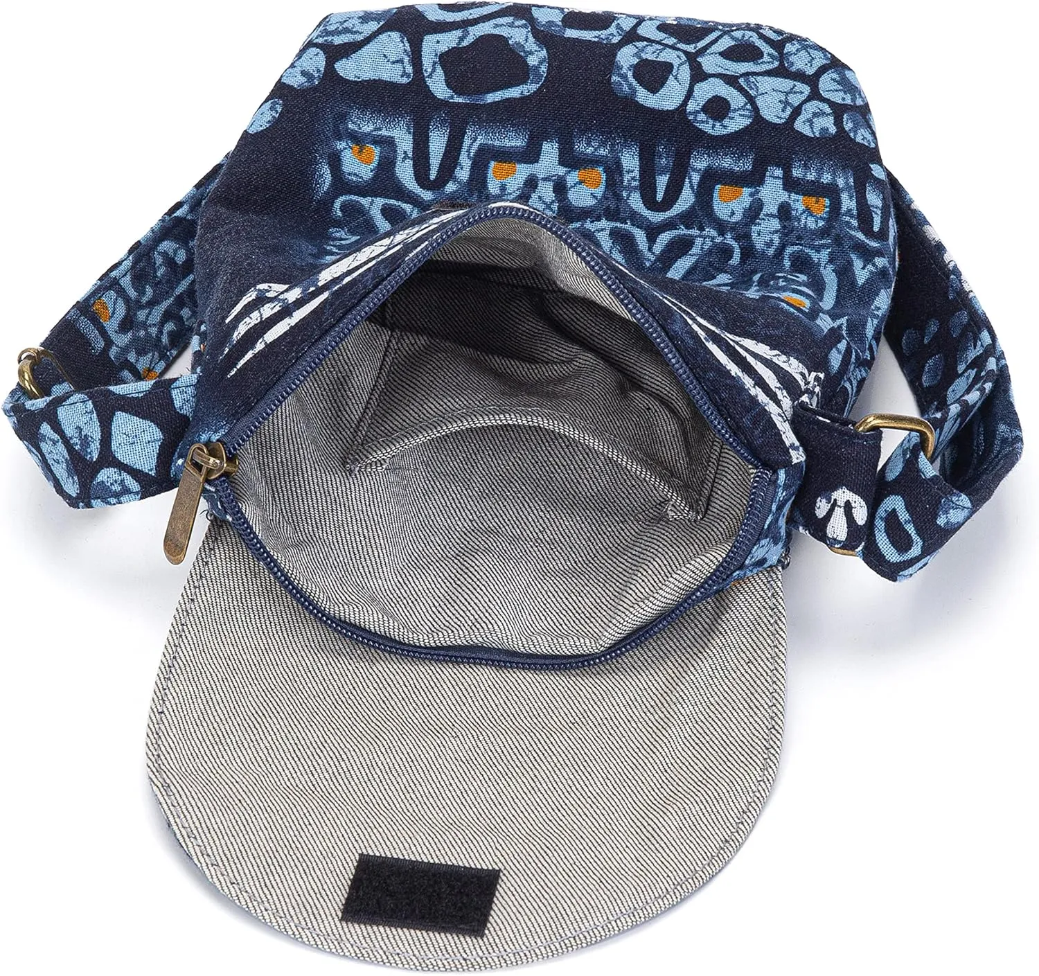 OPQRSTU Women's Retro Small Size Canvas Shoulder Bag Hippie Boho Crossbody Handbag