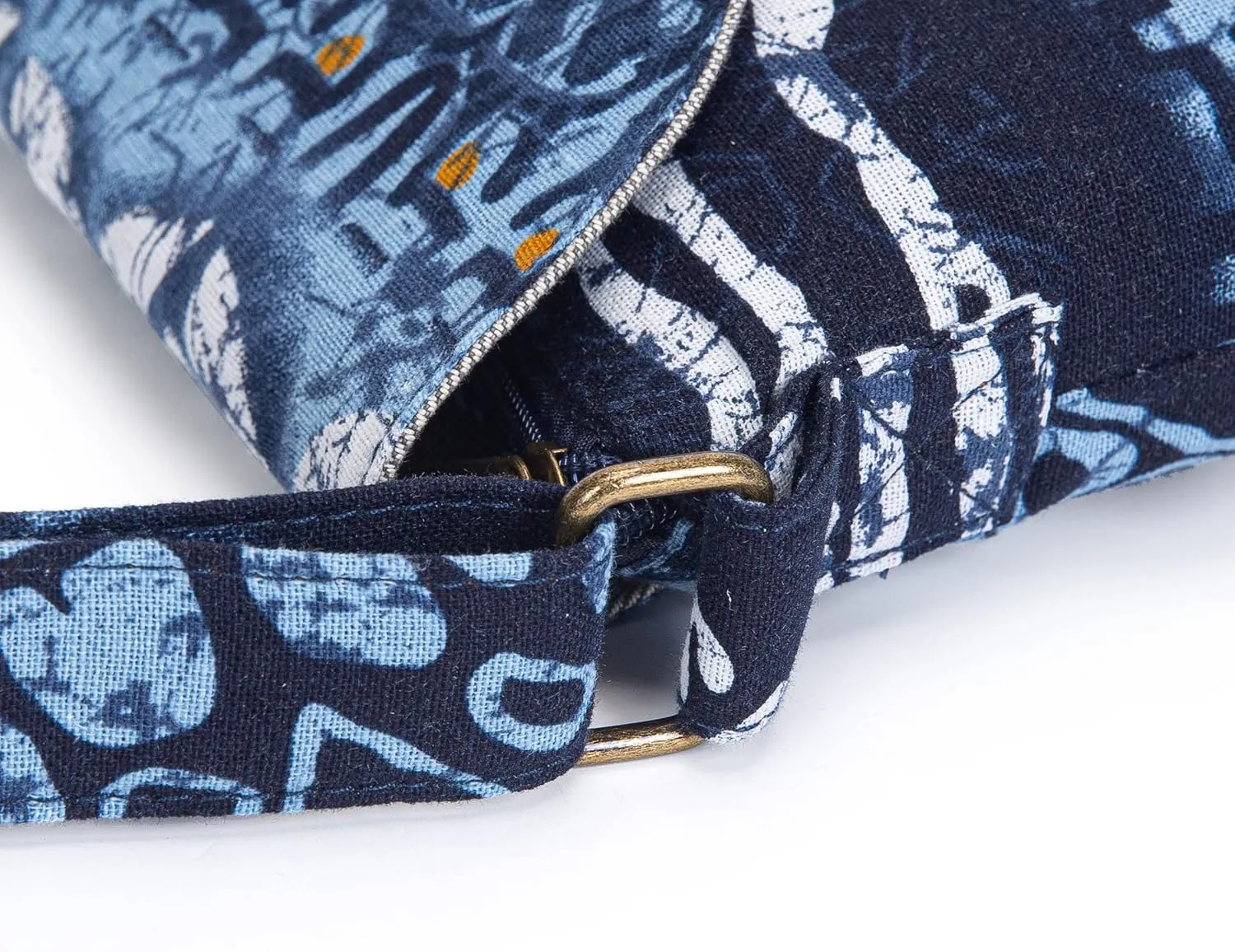 OPQRSTU Women's Retro Small Size Canvas Shoulder Bag Hippie Boho Crossbody Handbag