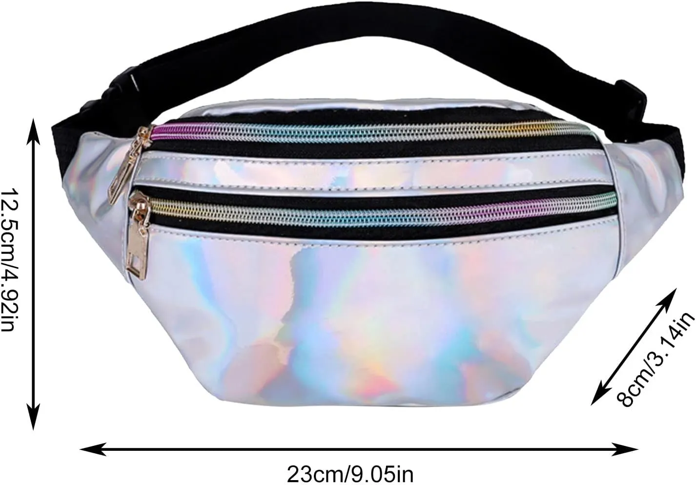 Packable Backpack for Women Men Mini Phone Purses with Crossbody Strap and Wallet Running Fanny Pack(Brown)