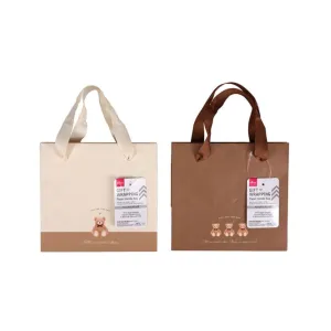 Paper Handle Bag Bear 15cm x 16cm x 12cm Embossed