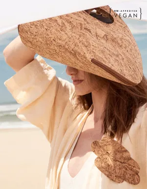 Pieces - Assymetrical Pin - Natural cork