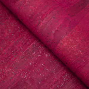 Premium Solid Bordeaux Cork Fabric COF-130