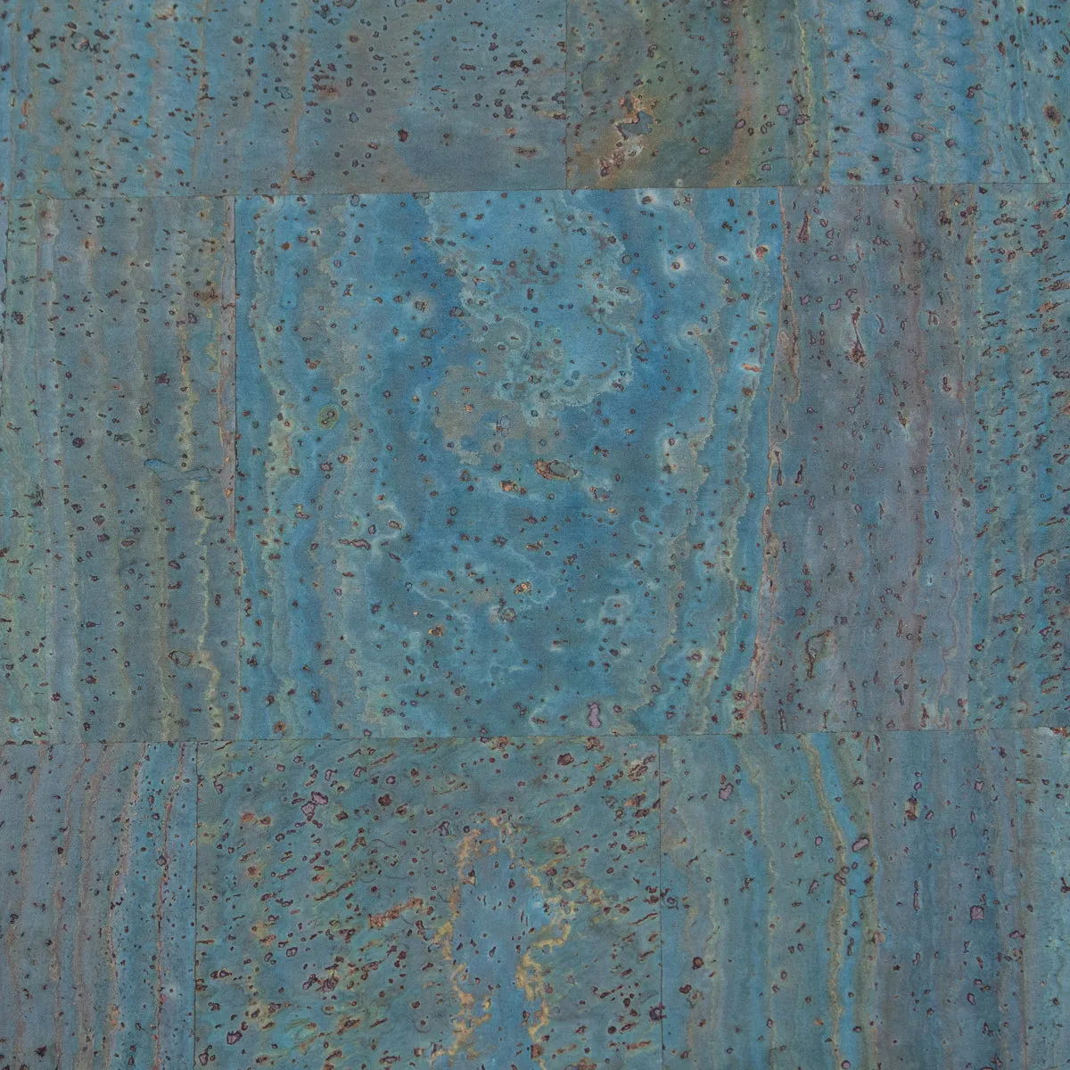 Premium Solid Turquoise Cork Fabric COF-125
