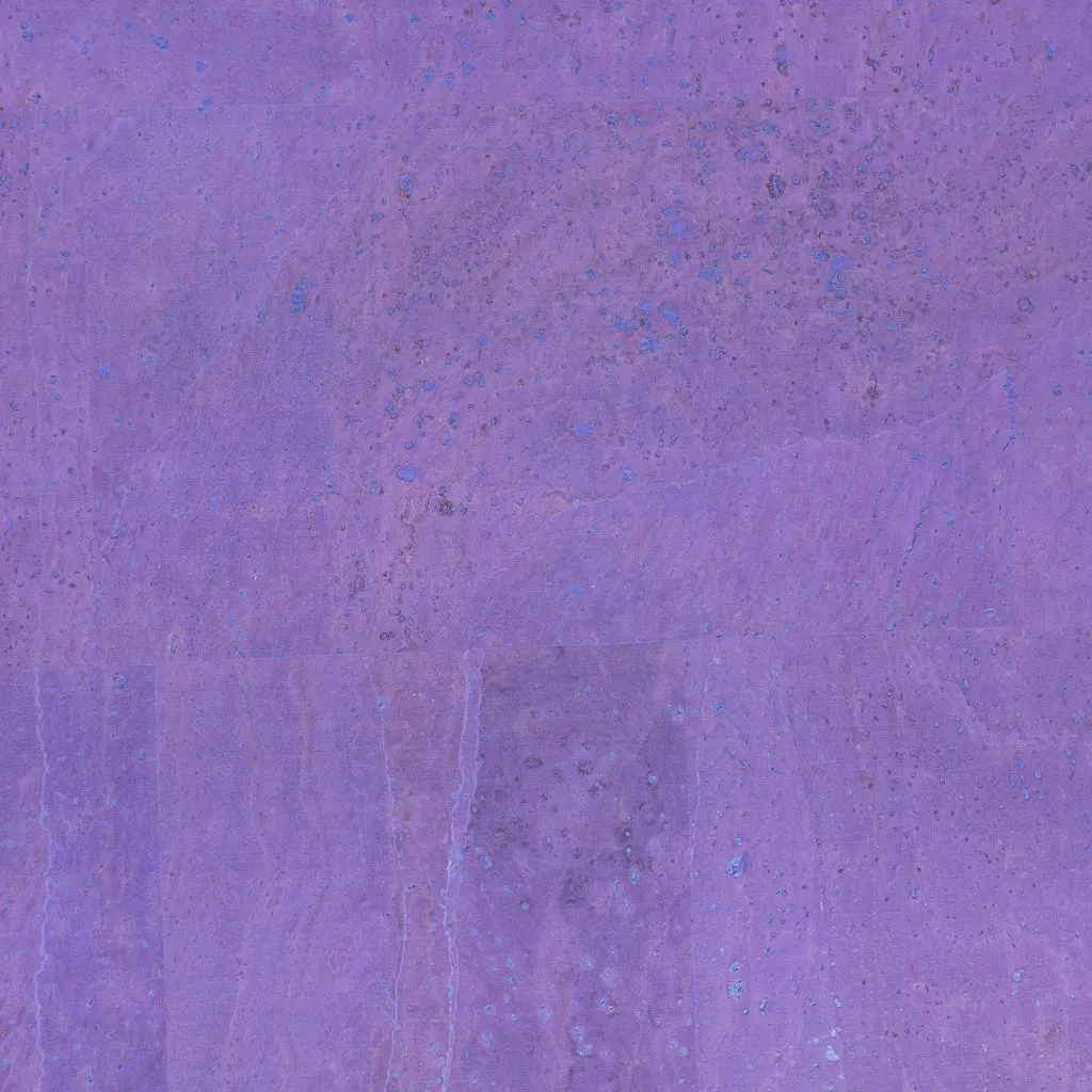 Purple Solid Cork Fabric with Black Backing, 0.9mm Thickness COF-524-A