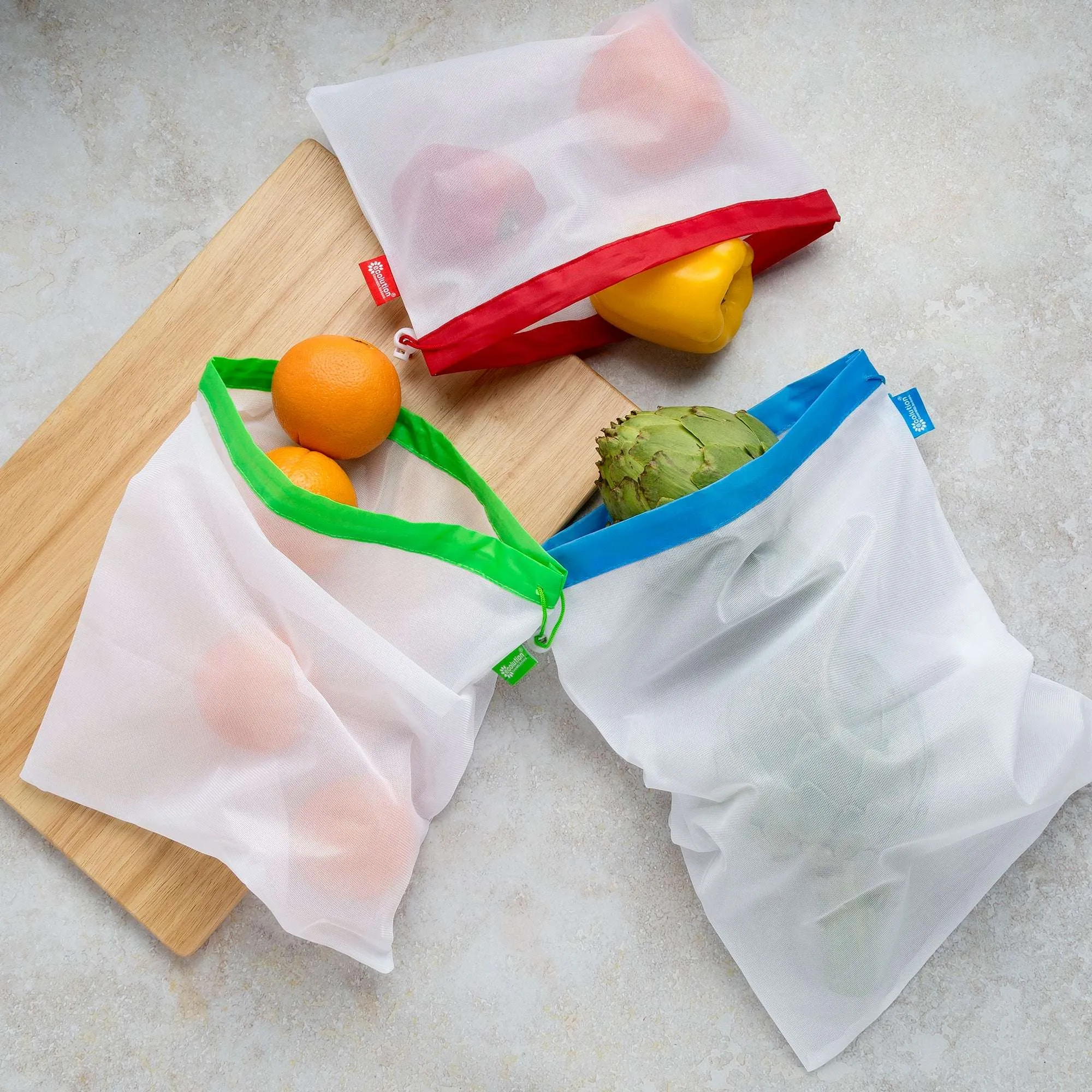 Reusable Produce Bag Set, 3 Piece - Ecolution