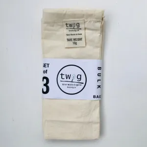 Reusable Produce Bulk Bags – 3 Pack | Fairtrade Cotton Bags