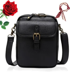 RJDJ Enjoyaitlife Crossbody Bag for Women, Forcipower Crossbody Bag, Fashion Multi-layer Women's Leather Bags, Waterproof