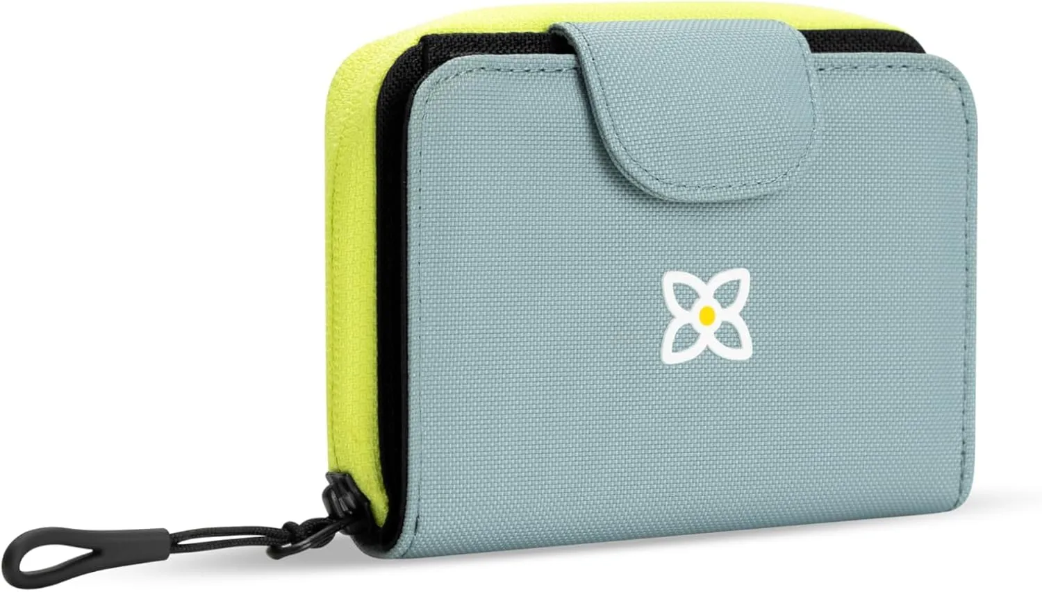 Sherpani Barcelona, Small Nylon Bifold Zipper Pocket Wallet for Women, Travel Bag, RFID Protection
