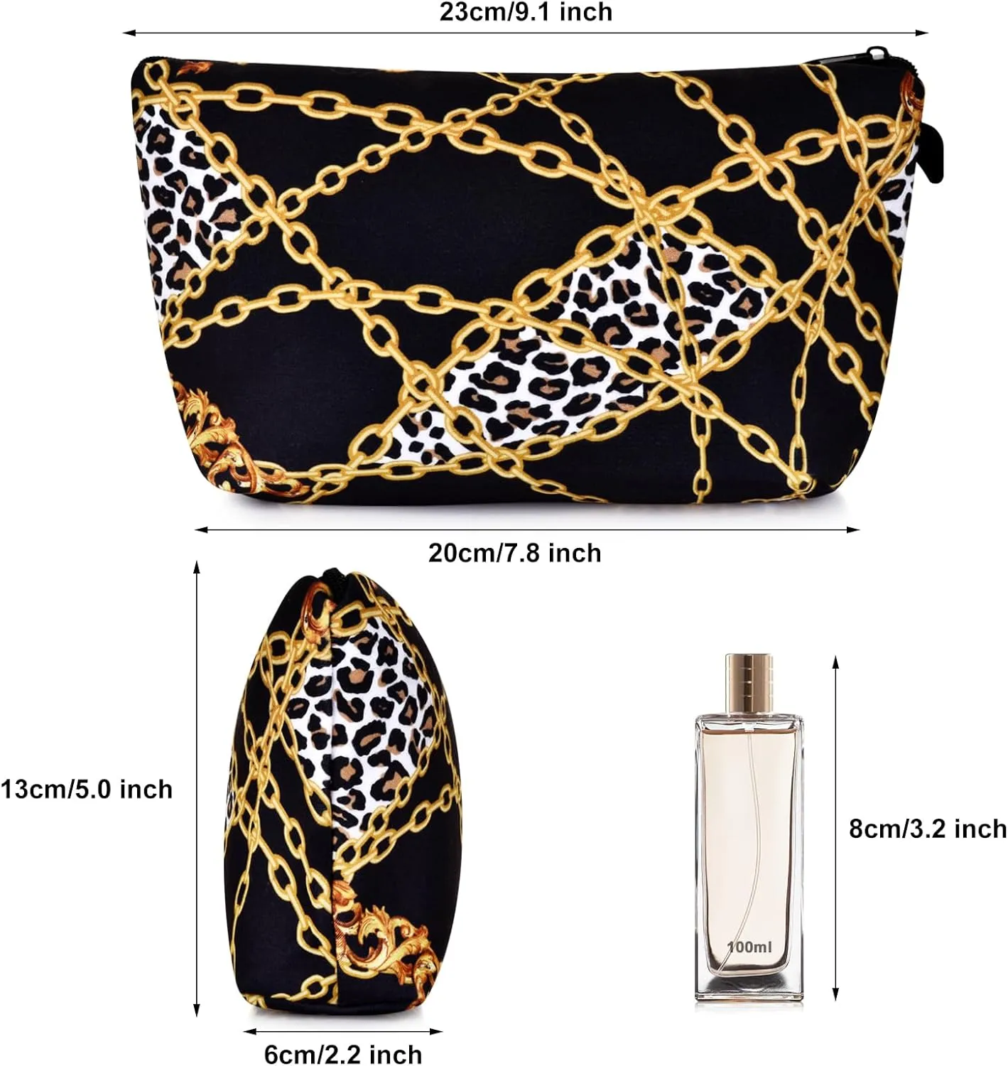 Small Travel Makeup Bag for Purse, Cute Cosmetic Bag for Women, Make Up Pouch, Makeup Brush Organizer Bags, Skincare Toiletry Bag, Pouches For Purse
