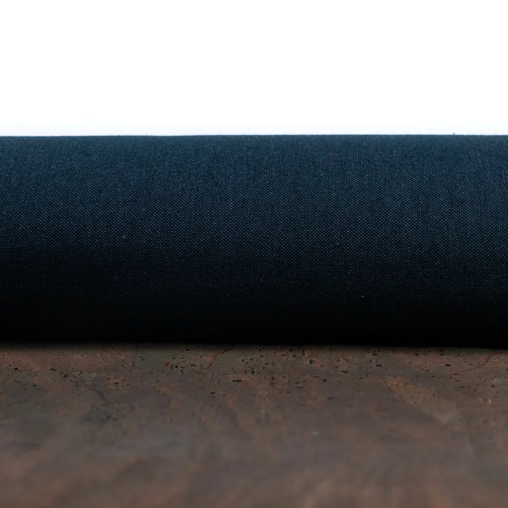 Solid Brown Cork Fabric with 0.89mm Thickness and Black Backing COF-535-A