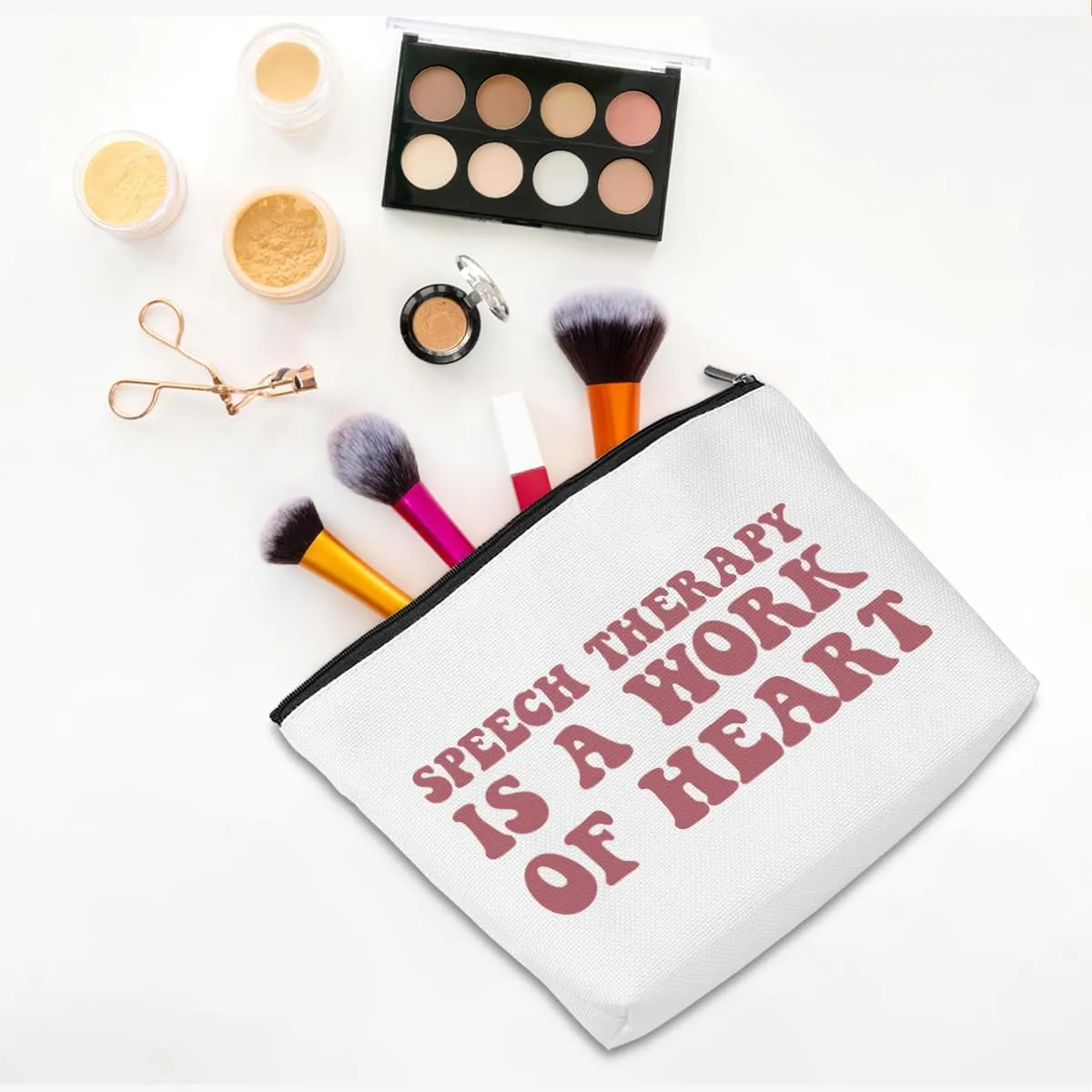 Speech Therapy Gifts Makeup Bag Speech Therapists Gifts Speech Pathologist Gifts SLP Cosmetic Bag Thank You Gifts for Women Speech Language Pathologist Female Travel Toiletry Bag Christmas Birthday