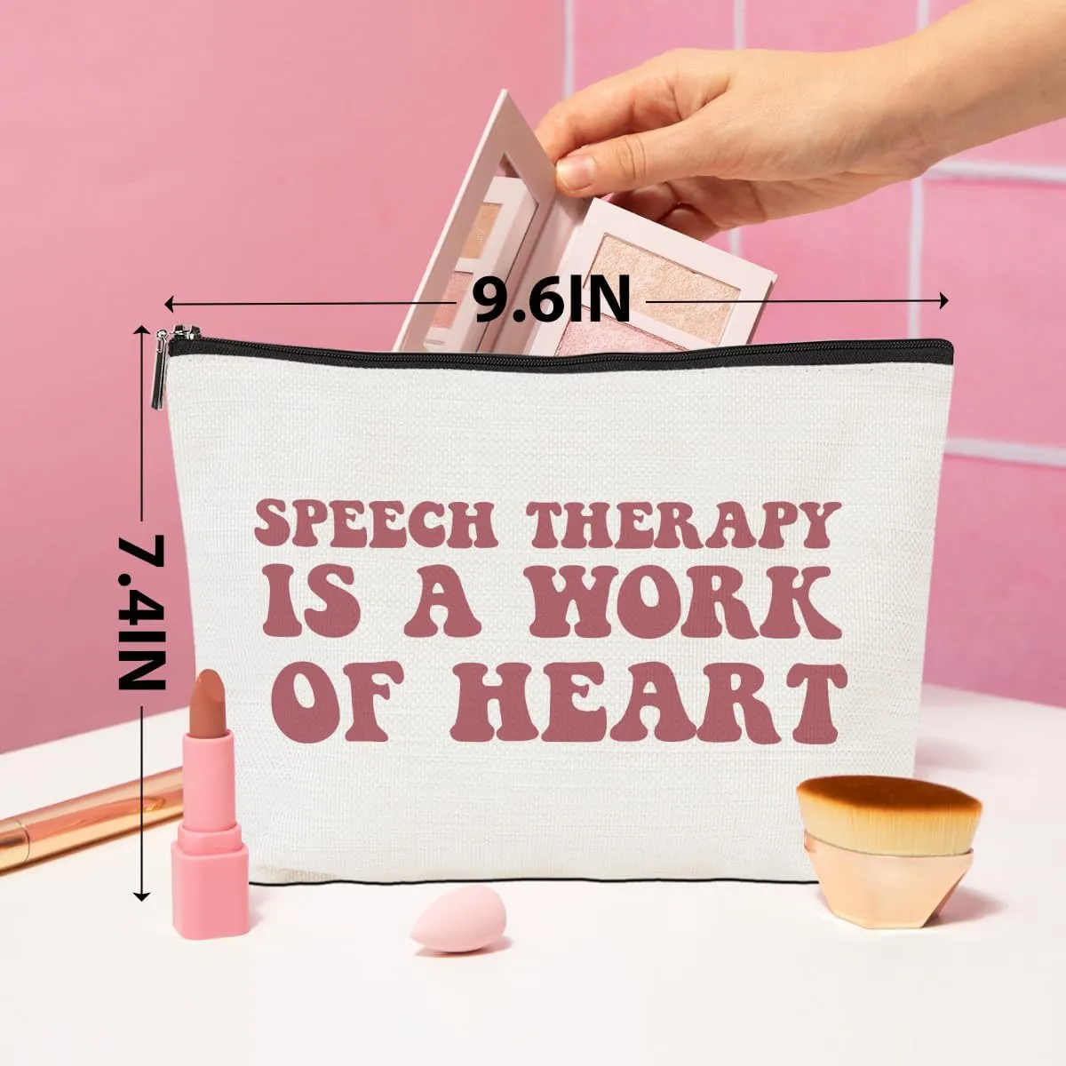 Speech Therapy Gifts Makeup Bag Speech Therapists Gifts Speech Pathologist Gifts SLP Cosmetic Bag Thank You Gifts for Women Speech Language Pathologist Female Travel Toiletry Bag Christmas Birthday