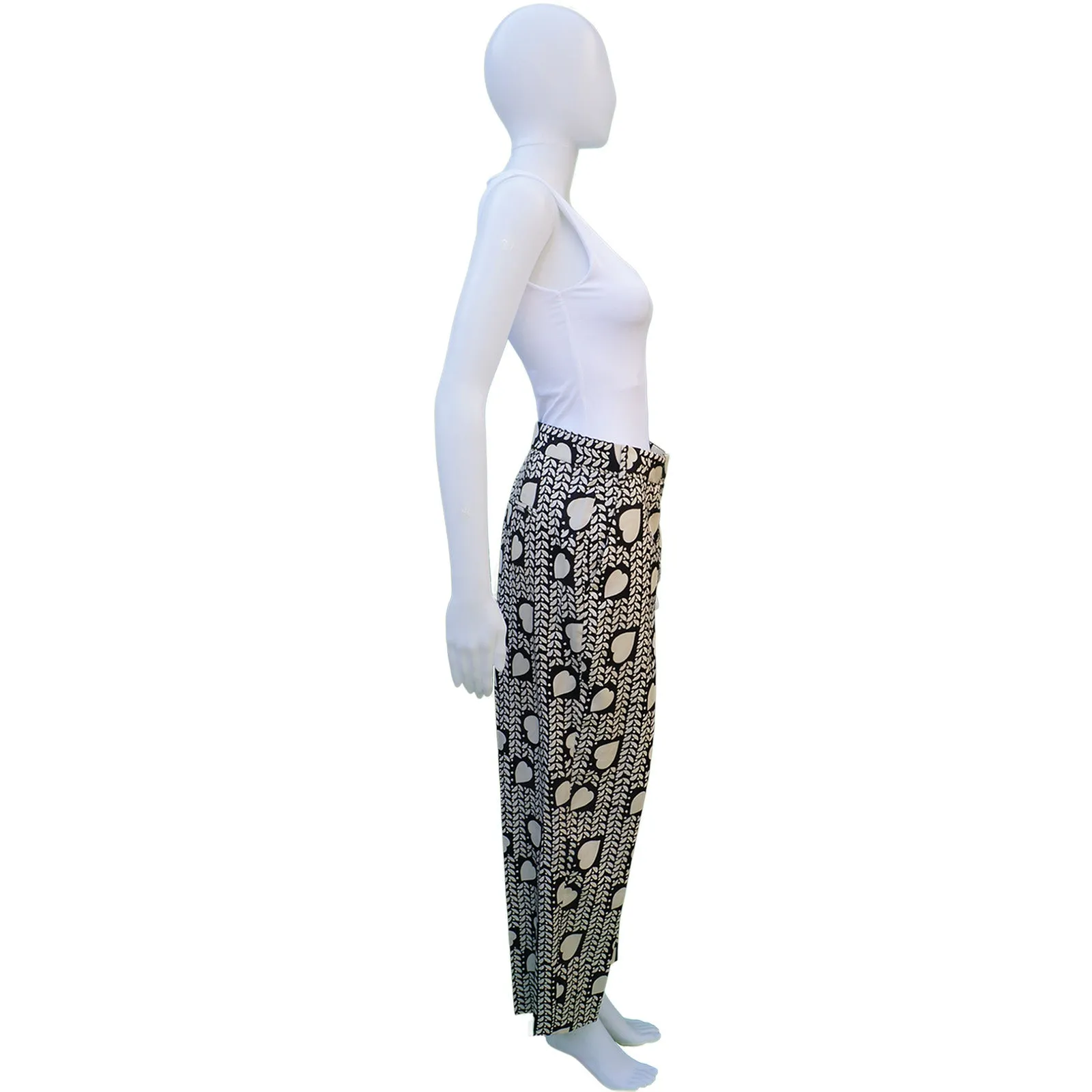 STELLA MCCARTNEY SILK HIGH-RISE PANTS NEW WITH TAGS