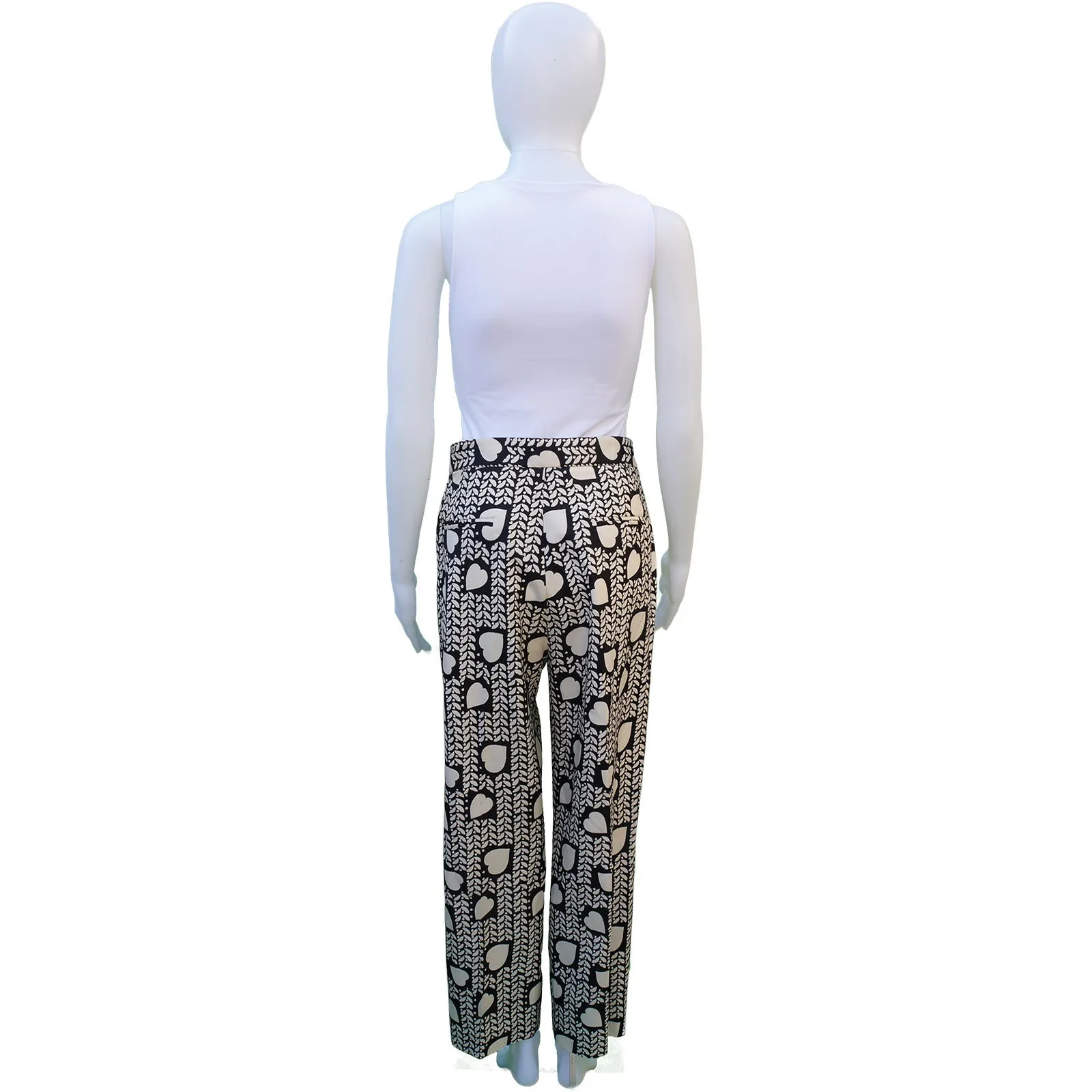 STELLA MCCARTNEY SILK HIGH-RISE PANTS NEW WITH TAGS