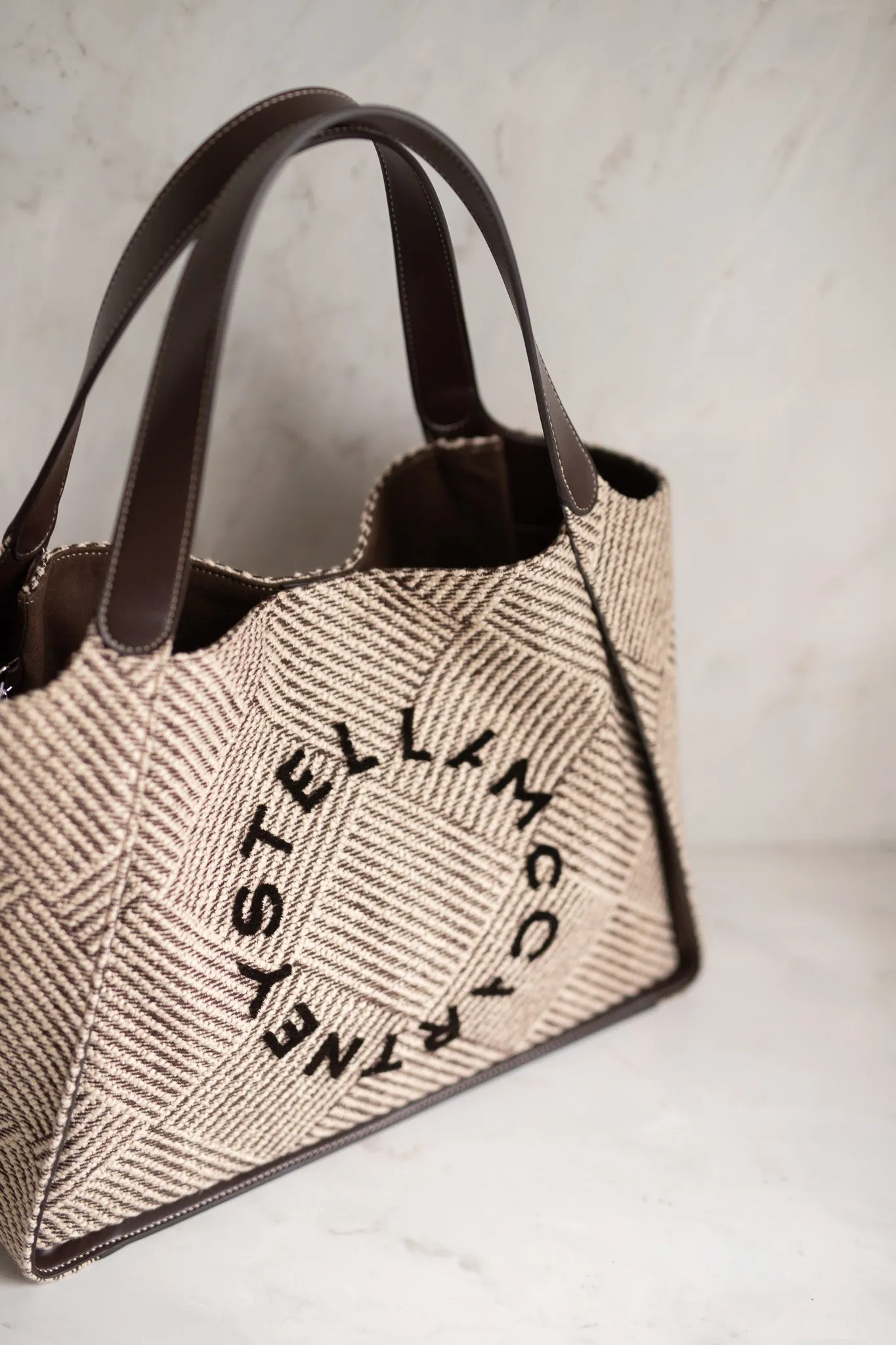 STELLA MCCARTNEY TOTE EMBROIDERED JACQUARD