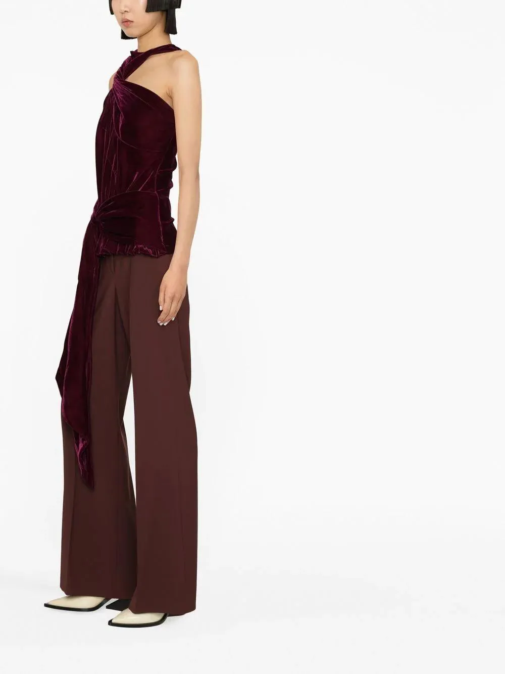 STELLA McCARTNEY velvet halterneck top