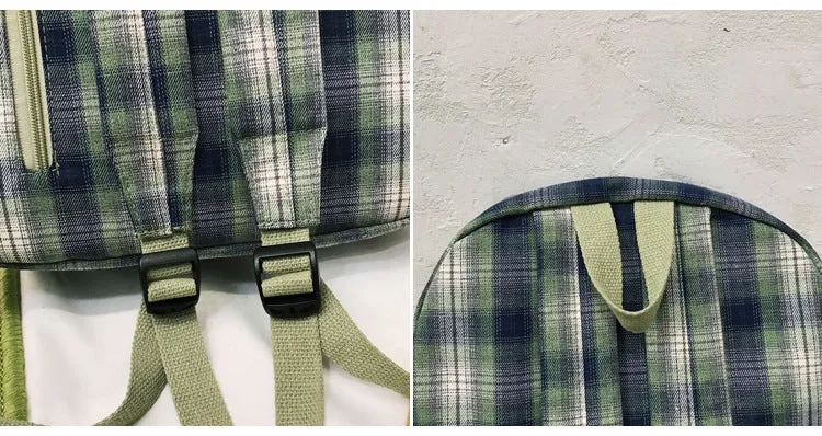 Teenage Ladies Large Capacity Fashion Waterproof Canvas Backpacks