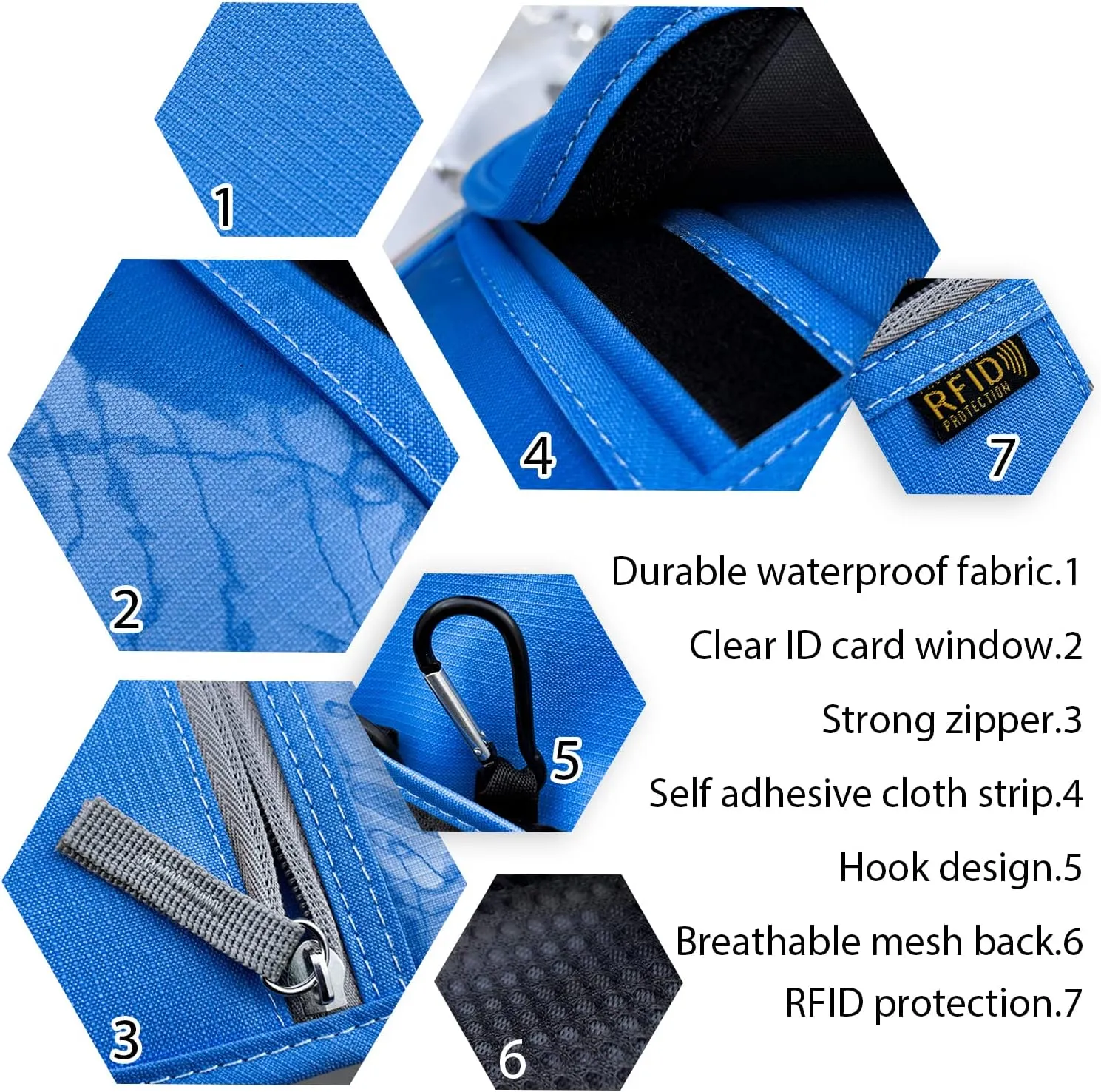 Travel Neck Wallet, RFID Blocking Passport Holder with Adjustable Neck Strap for Men and Women to Keep Cash, Credit Cards and Travel Documents Safe - Navy Blue