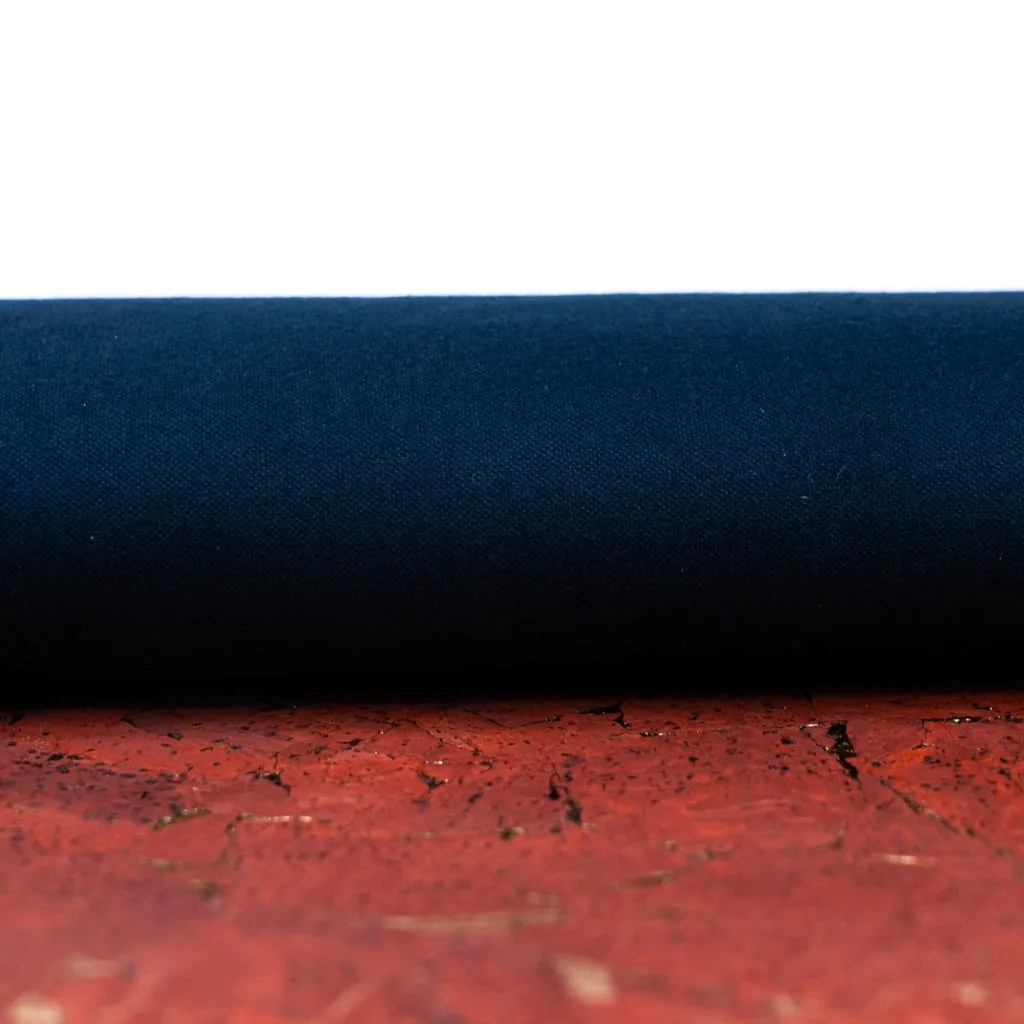 Vibrant Vermilion Cork Fabric with Golden Accents, 0.91mm Thick with Black Backing COF-543