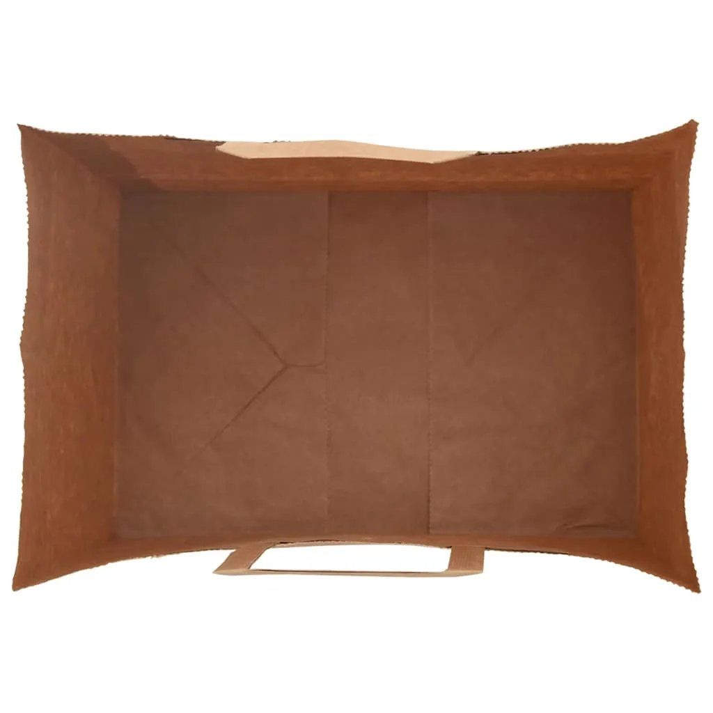 vidaXL Paper Bags 250 pcs with Handles Black 32x22x28 cm