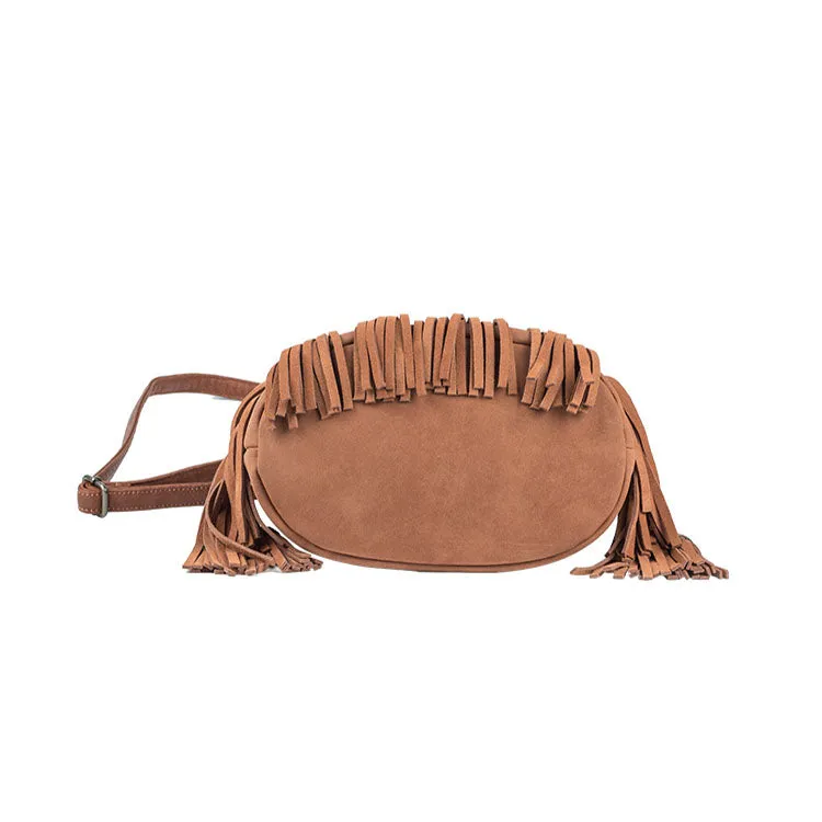 Womens Western Crossbody Bucket Purse With Fringe Boho Purses for Women